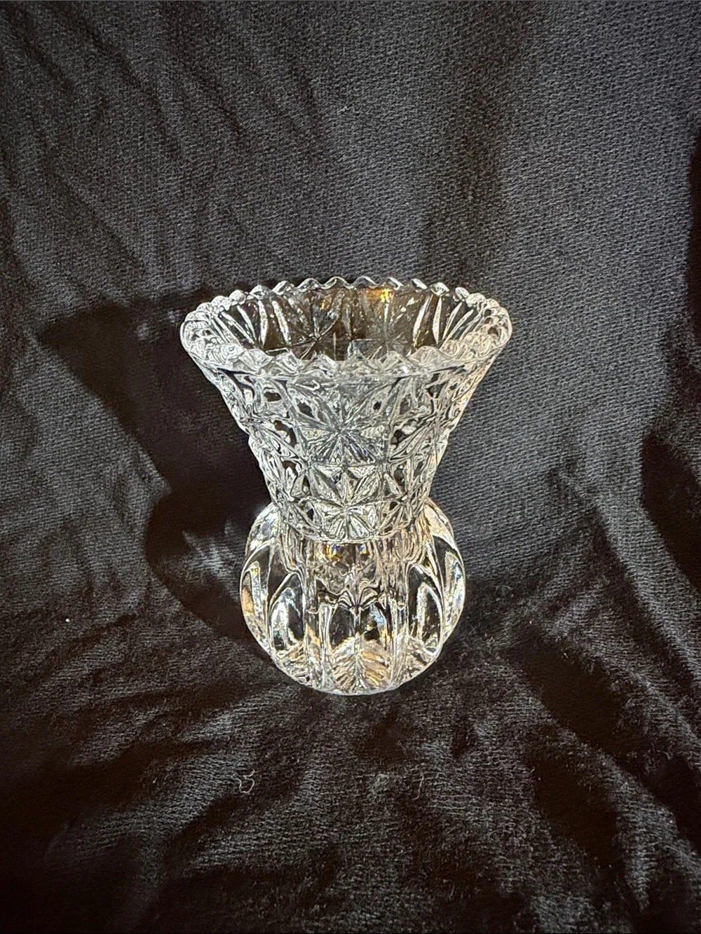 Princess house crystal toothpick holder bud vase
